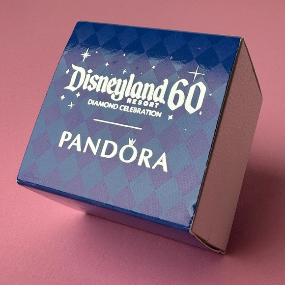 Authentic Disneyland Park 60th Anniversary Pandora Blue enamel pendant - Picture 3 of 11